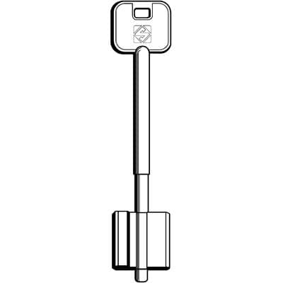 Chiave Doppia Mappa Cr 5R11 Silca Ottone Nichelato 5 Pezzi - 2