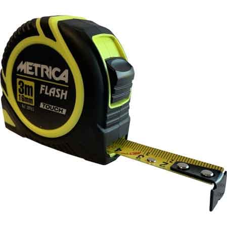 Flessometro Flash Touch Metrica 10 m x 25 mm - 2