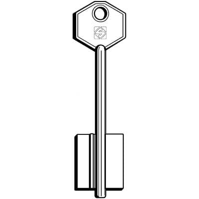 Chiave Doppia Mappa Potent 5PT1 Silca Ottone Nichelato 5 Pezzi - 2
