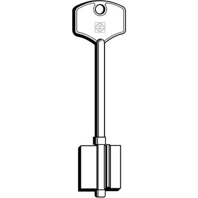 Chiave Doppia Mappa Potent 5PT10 Silca Ottone Nichelato 5 Pezzi - 2