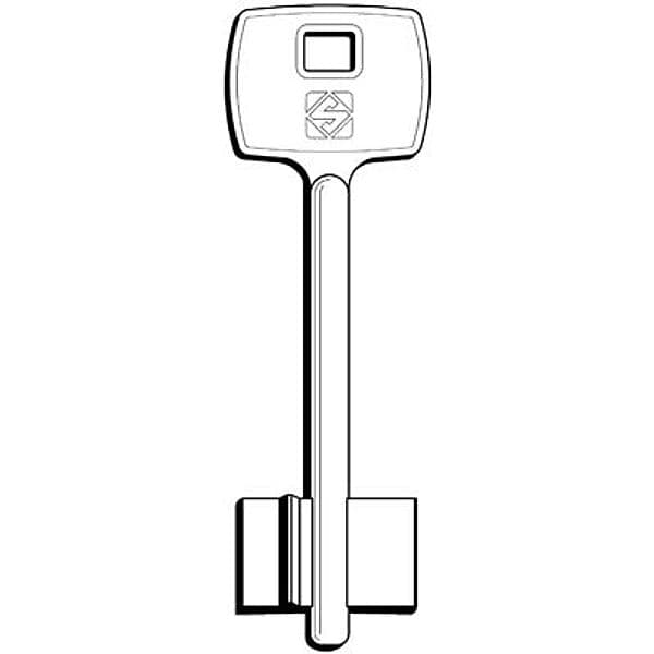 Chiave Doppia Mappa Corbin 5CB3 Silca Ottone Nichelato 5 Pezzi
