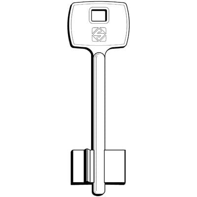 Chiave Doppia Mappa Corbin 5CB3 Silca Ottone Nichelato 5 Pezzi - 2