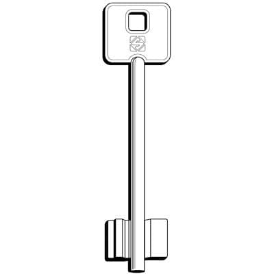 Chiave Doppia Mappa Potent 5PT15 Silca Ottone Nichelato 5 Pezzi - 2