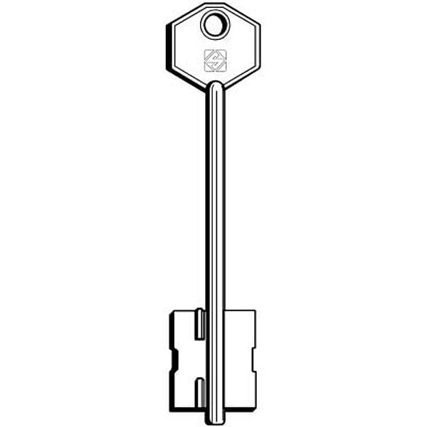 Chiave Doppia Mappa Potent 5PT7 Silca Ottone Nichelato 2 Pezzi - 2