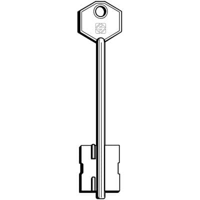 Chiave Doppia Mappa Potent 5PT7 Silca Ottone Nichelato 2 Pezzi - 2