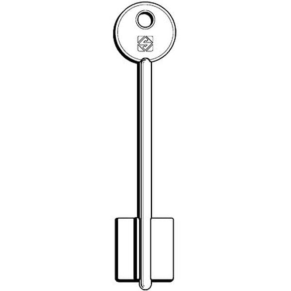 Chiave Doppia Mappa Auno 5AU9 Silca Ottone Nichelato 5 Pezzi