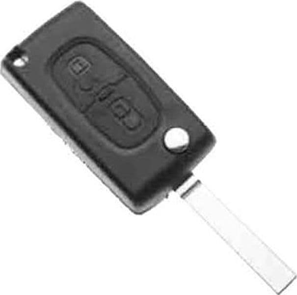 Guscio per Chiave Auto Citroen Peugeot VA2ARS2N 2 Bottoni - 2