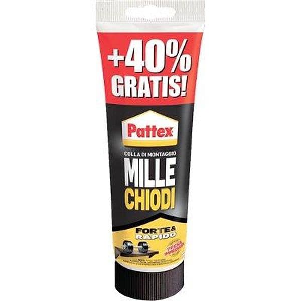 Pattex Millechiodi Forte e Rapido 250 g con 40% 12 Pezzi - 2