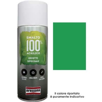 Smalto Spray 100% Acrilico Fluorescente Arexons Verde 400 ml 6 Pezzi - 2