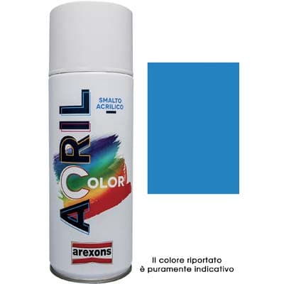 Smalto Spray Acril Color Arexons Blu Cielo Ral 5015 400 ml 6 Pezzi - 2