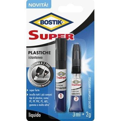 Bostik Super Plastiche Attivatore con Adesivo con 2 3 ml 6 Pezzi - 2