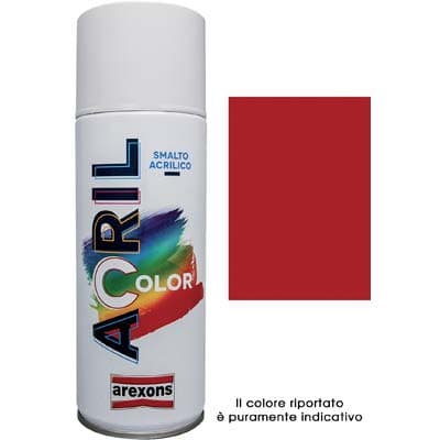 Smalto Spray Acril Color Arexons Rosso Segnale Ral 3001 400 ml 6 Pezzi - 2