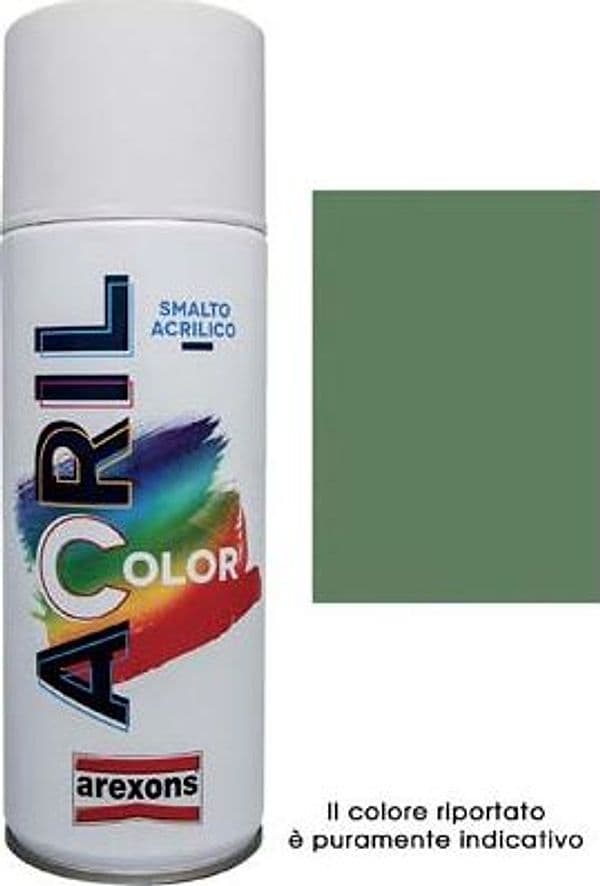 Smalto Spray Acril Color Arexons Verde Reseda Ral 6011 400 ml 6 Pezzi