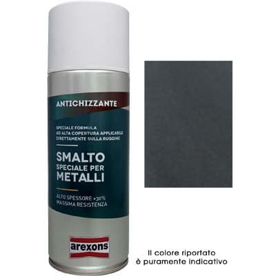 Smalto Spray Speciale Metallo Arexons Grigio 400 ml 6 Pezzi 8350081 - 2