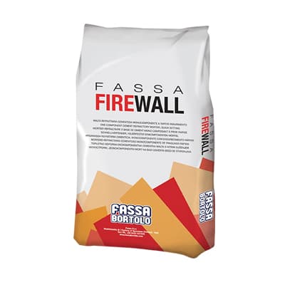 Malta Refrattaria Firewall Fassa Bortolo Grigia 5 kg 5 Pezzi - 2