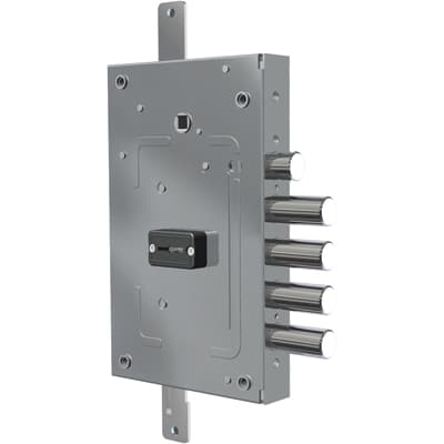 Serratura Metallo Applicare 2655 Cr Dm M4 Tripl con Scr Ip.mm 28 E.mm 68 Dx - 2