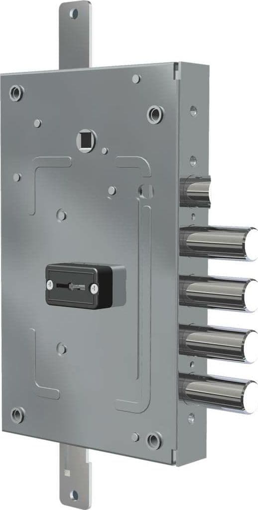 Serratura Metallo Applicare 2655 Cr Dm M4 Tripl con Scr Ip.mm 28 E.mm 68 Dx