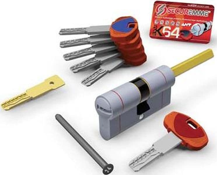 Cilindro Sagom Evo K64 36Q Hand Pomolo Securemme Ott.nich.satin 8212650