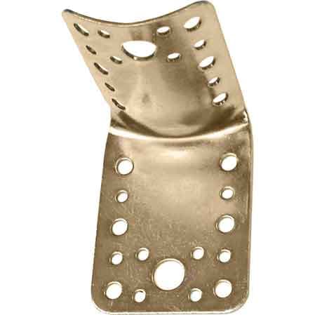 Piastra ad Angolo Piana per Pali Ø 80 x 100 65 x 85 mm Spessore 2 mm - 2