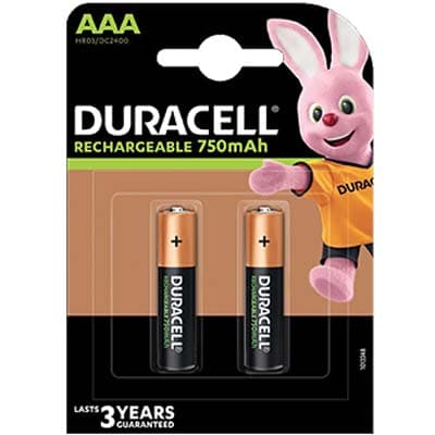 Pila Mini Stilo Aaa Ricaricabile Duracell Mah 750 1,2 V 2 Pezzi - 2