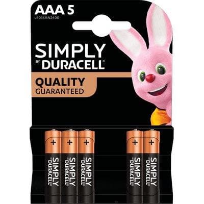 Pila Mini Stilo Aaa Simply Duracell Alcalina 1,5 V 5 Pezzi - 2