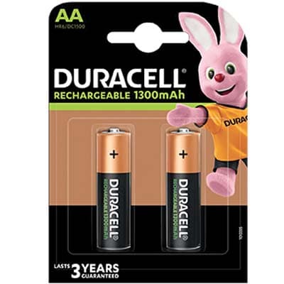 Pila Stilo Aa Ricaricabile Duracell Mah 1300 1,2 V 2 Pezzi - 2