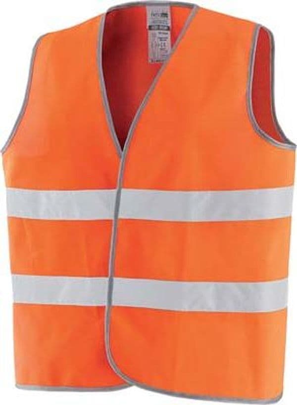 Gilet Alta Visibilita Arancio Taglia Unica 5 Pezzi - 2
