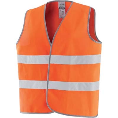 Gilet Alta Visibilita Arancio Taglia Unica 5 Pezzi - 2