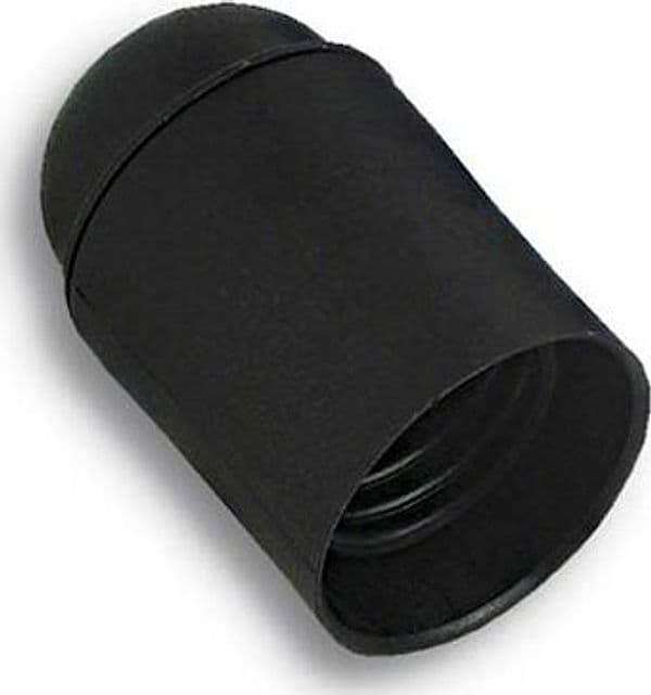 Portalampada Camicia Liscia Resina Nero E27 M10 x 1 mm 25 Pezzi - 2