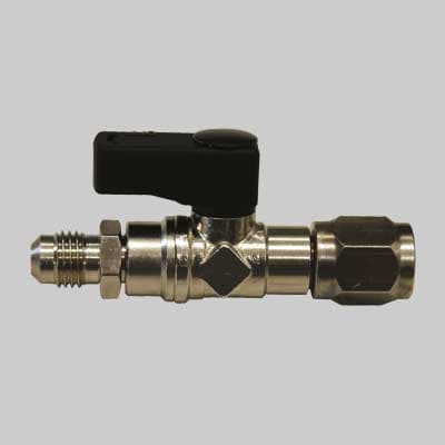 Rubinetto ½ per Bombola R32 ½ Sinistro x ¼ M Made in Italy - 2