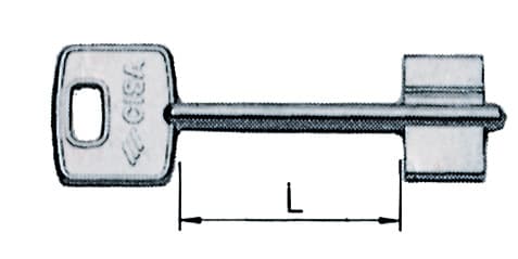 Chiave Grezza Dm Ott Nich 00100.001 Cisa 10 Pezzi - 2