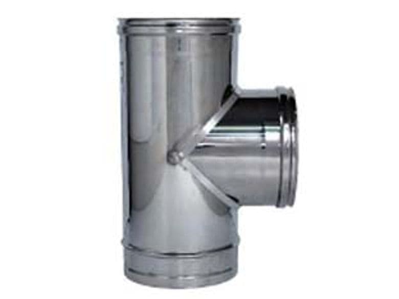 Raccordo a T 90 ° in Acciaio Inox AISI 304 Monoparete Spessore Cod 364751 - 2