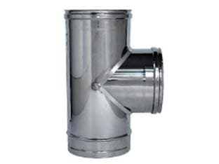 Raccordo a T 90 ° in Acciaio Inox AISI 304 Monoparete Spessore Cod 364751 - 2