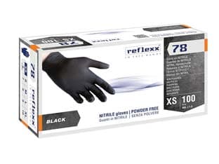 Guanto in Nitrile 4,0 g Senza Polvere Nero Tg.s in Conf. da 100 Pz 2 Pezzi - 2