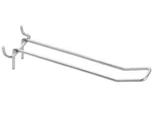 Ganci a Sostegno Doppio Larghi per Pannelli Forati Ø 3,8 mm 10 Cod 323321 - 2