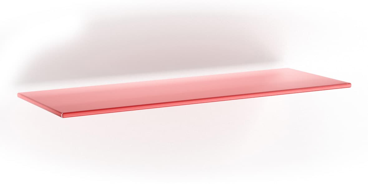 Mensola Vitra 6 mm Rosso 15 x 40 cm Bolis Italia 5 Pezzi
