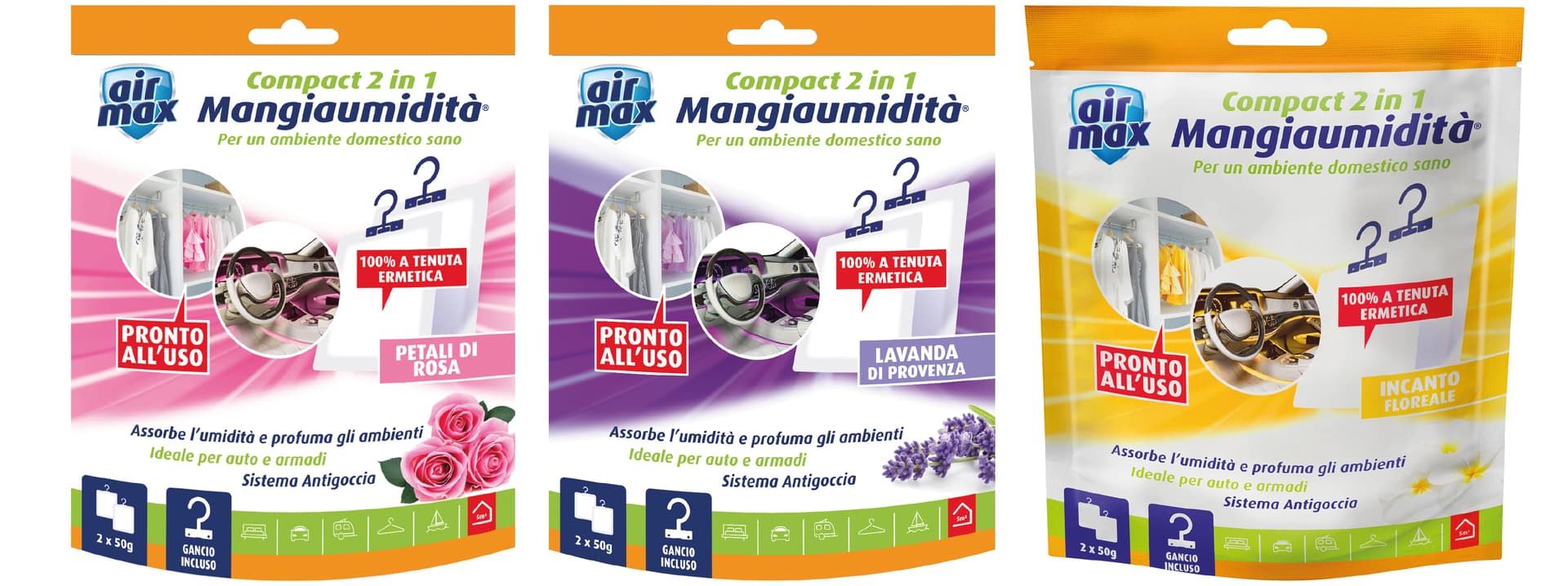 Airmax Deodorante Appendibile Profumazioni As 12 Pezzi - 2