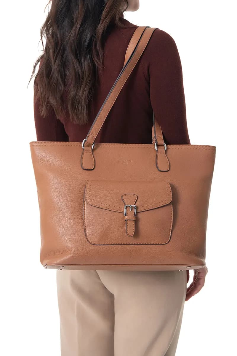 Hexagona - Borsa a spalla con tasca frontale - 7