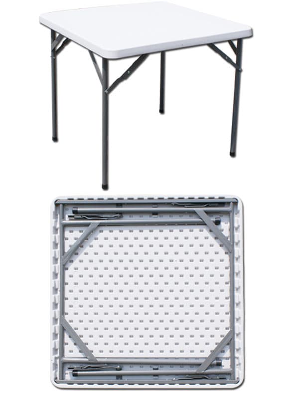 Tavolo in Acciaio e Hdpe Pieghevole 87 x 87XH74 Cm i Giardini del Re - 2
