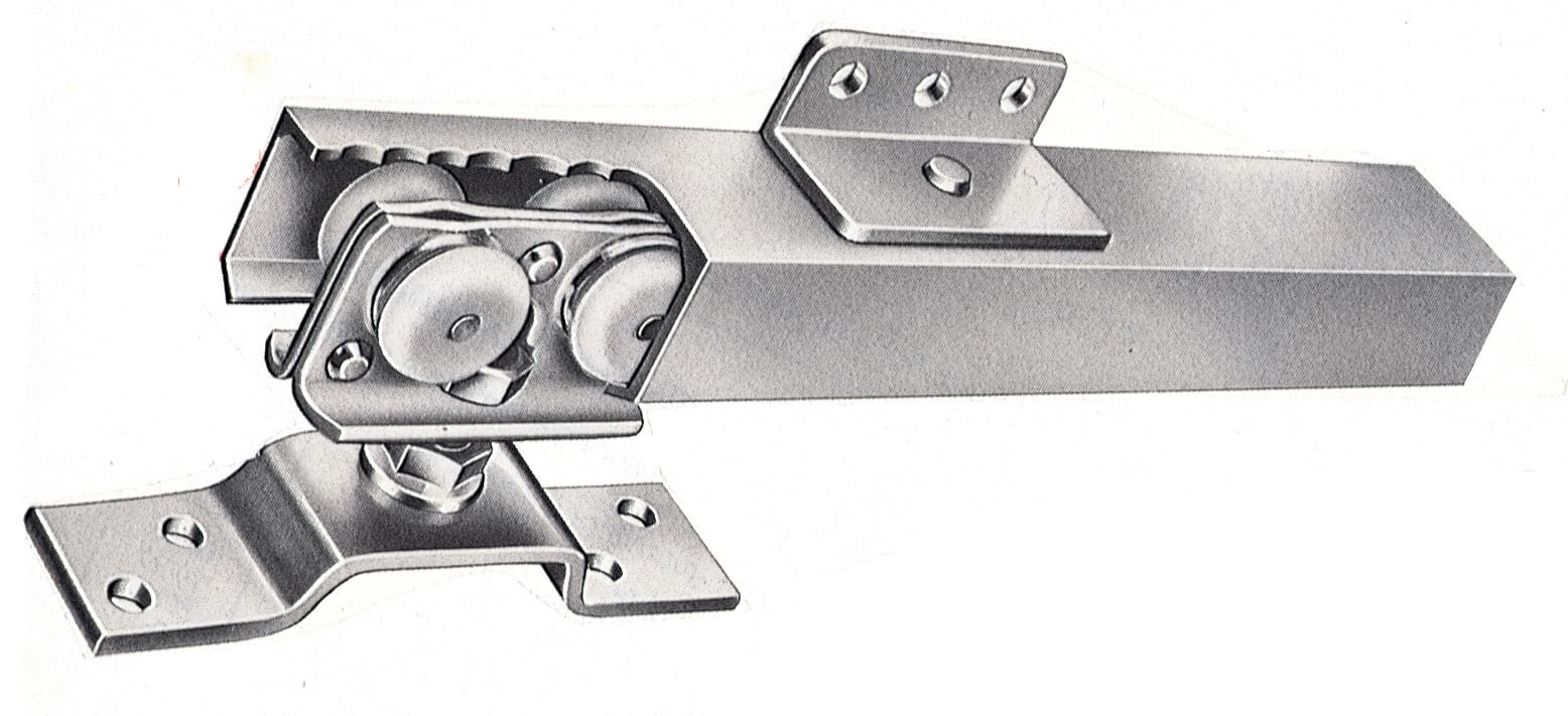 Guida in Alluminio Porte Scorrevoli 86 x 95 cm Kit - 2