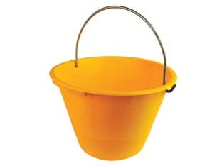 Caldarella da Muratore Gialla Ø 36 mm cm 10 l 10 Pezzi - 2