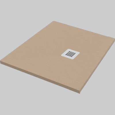 Piatto Doccia Quadrato Effetto Pietra Sabbia 80 x 80 Made in Italy - 2