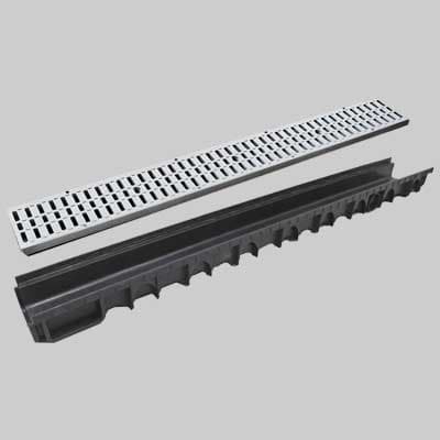Canaletta Nor B con Griglia Zincata 13 x 100 H 15 Stamplast - 2