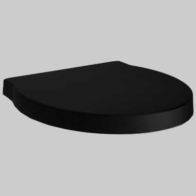 Copriwater Sedile WC Termoindurente Ischia Nero Opaco Made in Italy - 2