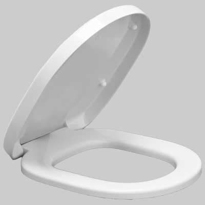 Copriwater Sedile WC Termoindurente Short Avvolgente Chiusura Rallentata - 2