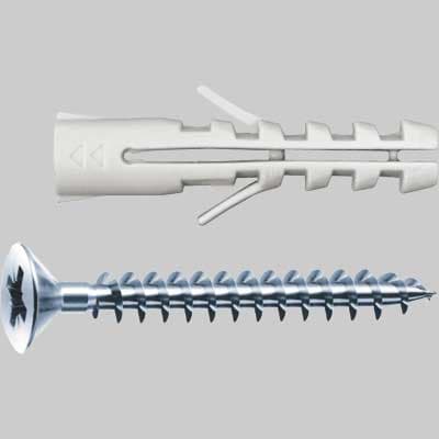 Tassello con Vite Nobex Ø 5 x 25 Vite 4 x 3 200 Pezzi - 2