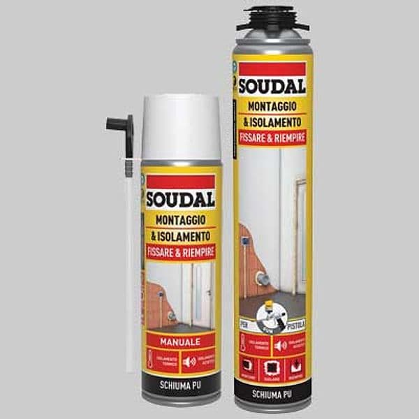Schiumca Poliuretanica Universale Soudal Ml 750 ml 750 per Pistola - 2