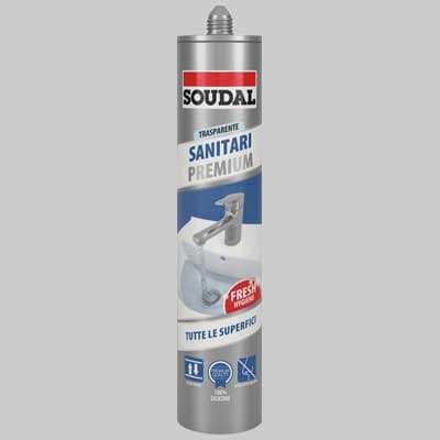Silicone Multiuso Neutro per Sanitari Soudal Ml 300 ml 300 Trasparente - 2