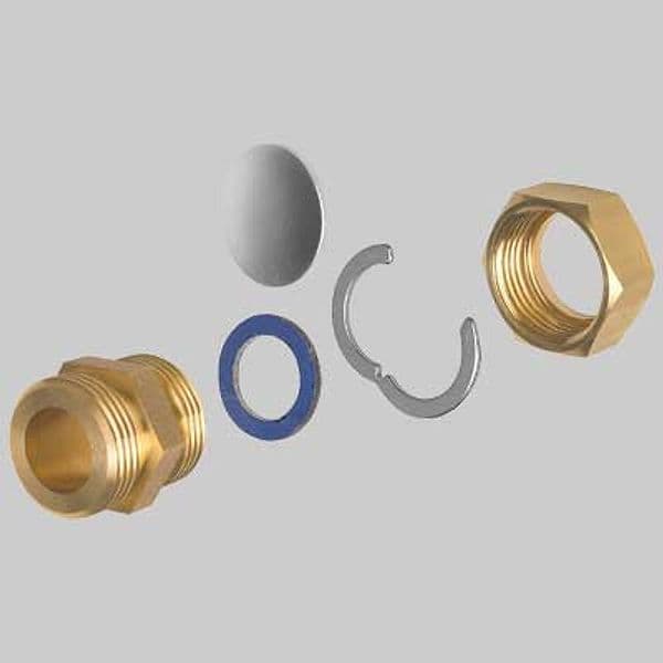 Raccordo Solare Maschio Autocartellante Gemini DN 20 x M 1 Made in Italy - 2