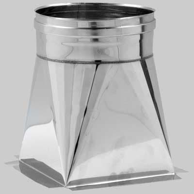 Tramoggia INOX Monoparete 300 x 300 Tubo Ø 200 Made in Italy - 2